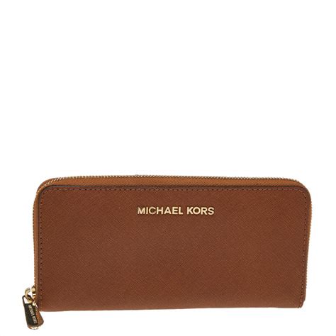 leather zip around wallet michael michael kors|Michael Kors small zip wallet.